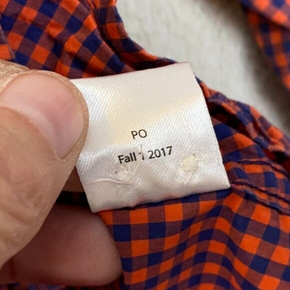 Untuckit Mens Shirt Large Red & Blue Checkered Long-Sleeve Button-Up 100% Cotton - Picture 7 of 9